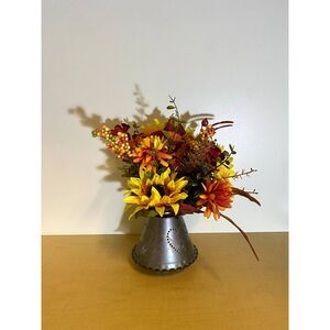 Vintage Heart Candle Holder Fall Flower Decor